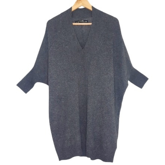 ALLSAINTS Lambswool Cashmere Sweater Dress Short Knit Mini Layering 35” Length - Picture 3 of 10